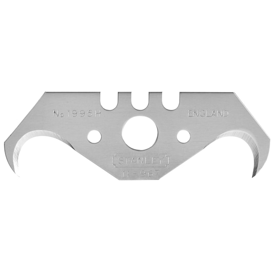 Stanley 11-967 curved utility blade made of metal, used for specialized cutting tasks in tools.