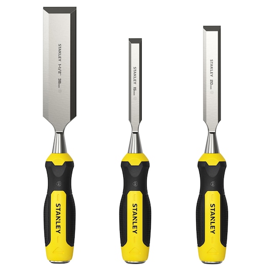STANLEY Dynagrip Wood Chisel 3Pc. Set  - 10,15,20Mm