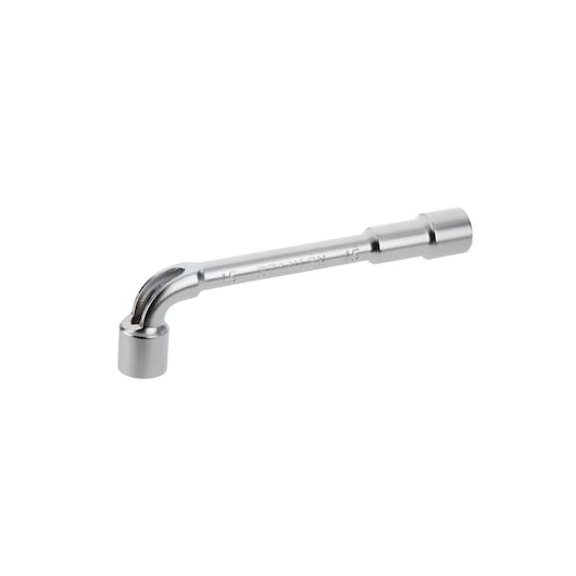 Stanley L-shaped socket wrench, metal tool with hex ends for tightening or loosening nuts and bolts.