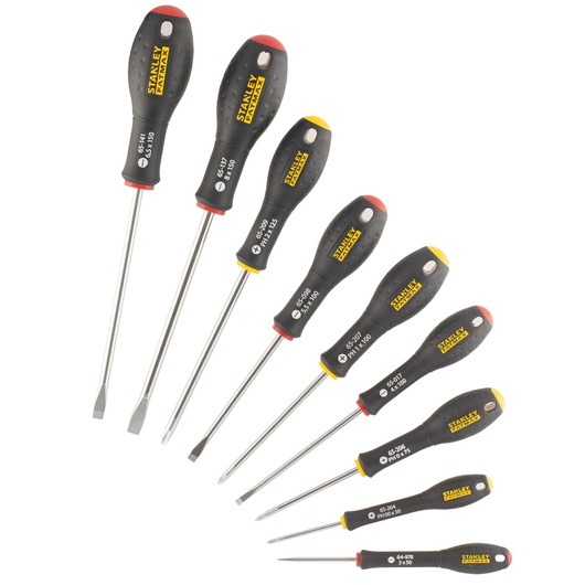 STANLEY® FATMAX® s Screwdrivers Parallel Flared Phillip Set of 10 pc.