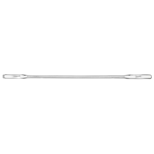 STANLEY FMMT13069-0 double ended flat pry bar in silver, photographed from the side on white background.