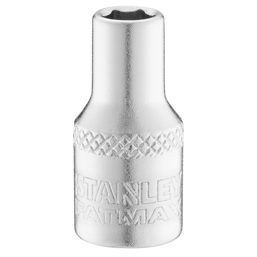 STANLEY FMMT17187-0 chrome socket, photo of single tool upright on white background.
