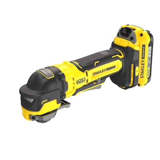 18V STANLEY® FATMAX® V20 Brushless Oscillating Multi-Tool with 2 x 2.0Ah Lithium-Ion Batteries and Kit Box