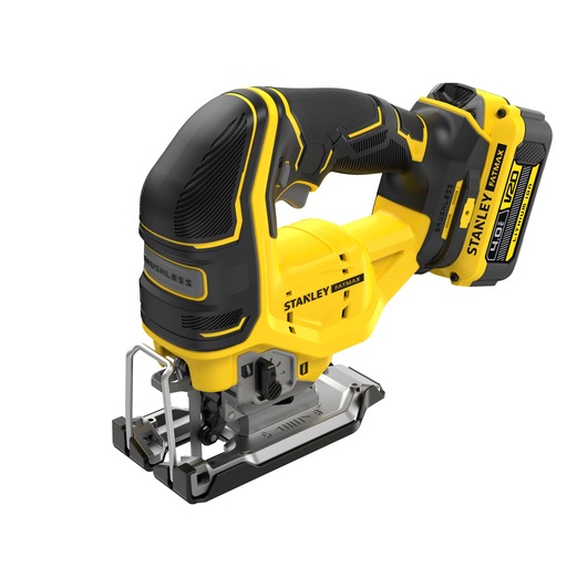 18V STANLEY® FatMax® V20 Brushless Jigsaw with 2 x 4.0Ah Lithium Ion Batteries and Kit Box