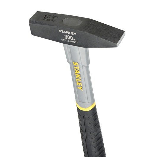 Stanley 300g hammer with black head and grey handle, product STHT0-51907, shown on white background.