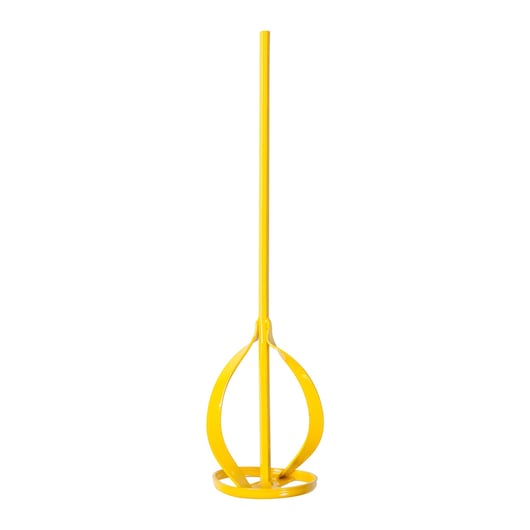 STANLEY STHT2-28042 mixing paddle, yellow metal, upright angle, for paint or mortar mixing.